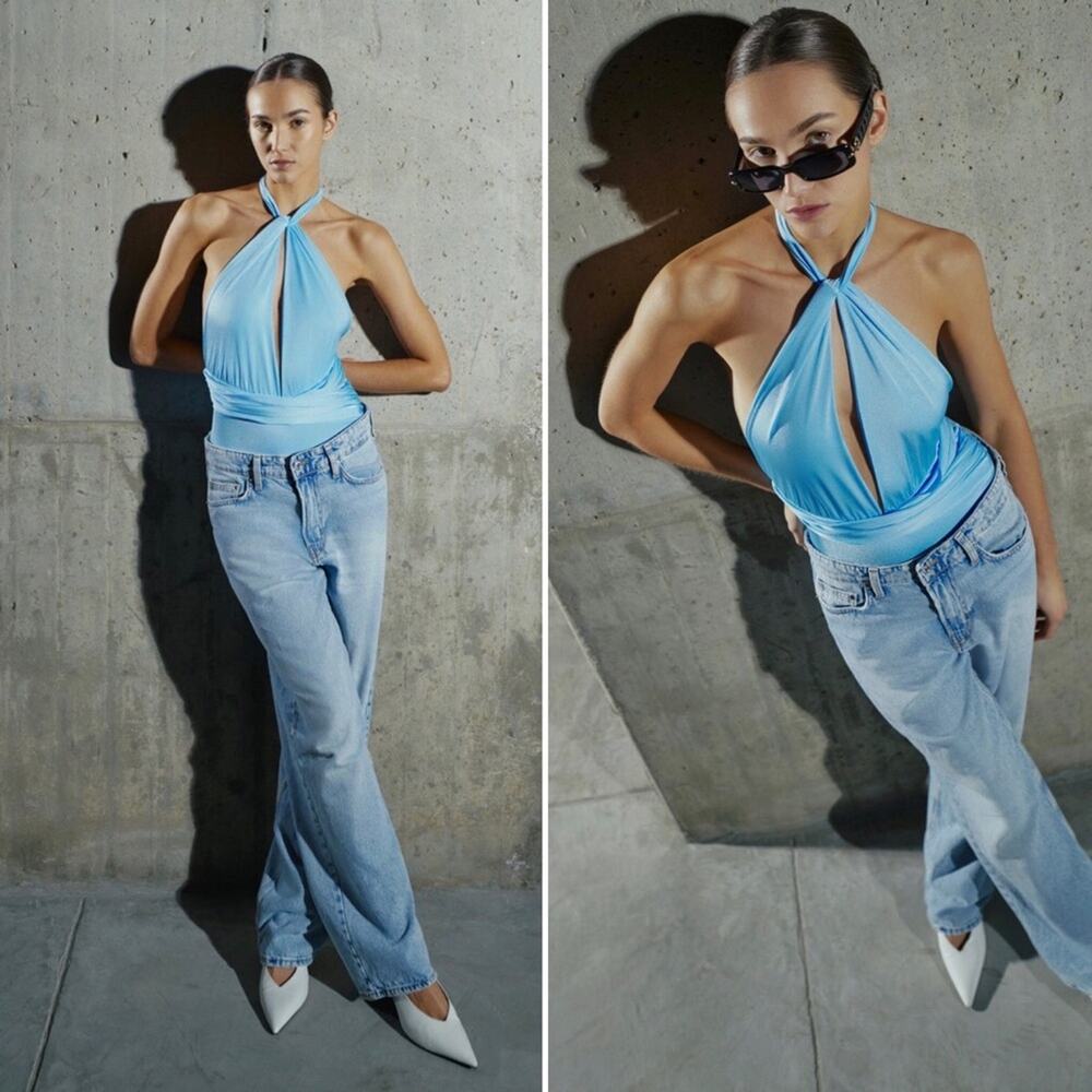 Baobab Collection Sky Blue Halter One Piece
